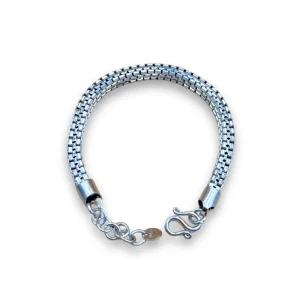 บิสบ็อกเหลี่ยม ชุบขาว