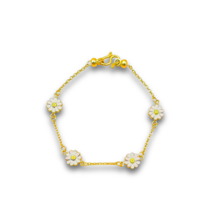 โซ่ยุโรปดอกเดซี่สีขาว