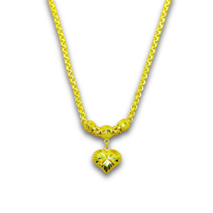 สร้อยคอโซ่ซีดีระย้าหัวใจ