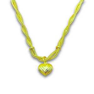 สร้อยคอเบนซ์เกลียวระย้าหัวใจ