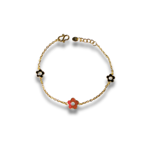 โซ่โอลีฟดอก UME สีแดงดำ