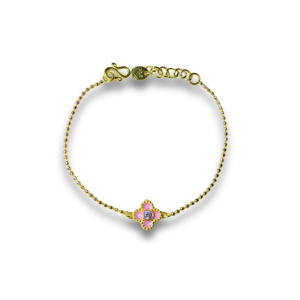 มูนคัท 2 สี คั่นดอกไม้สีชมพูพลอย